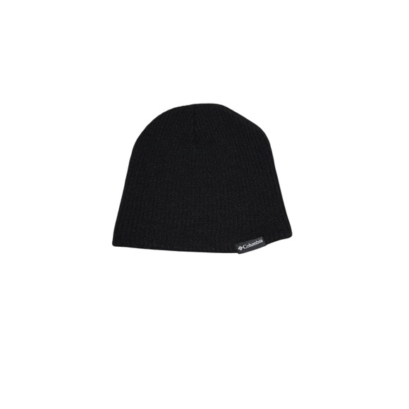 Columbia black knit ribbed winter hat, one size